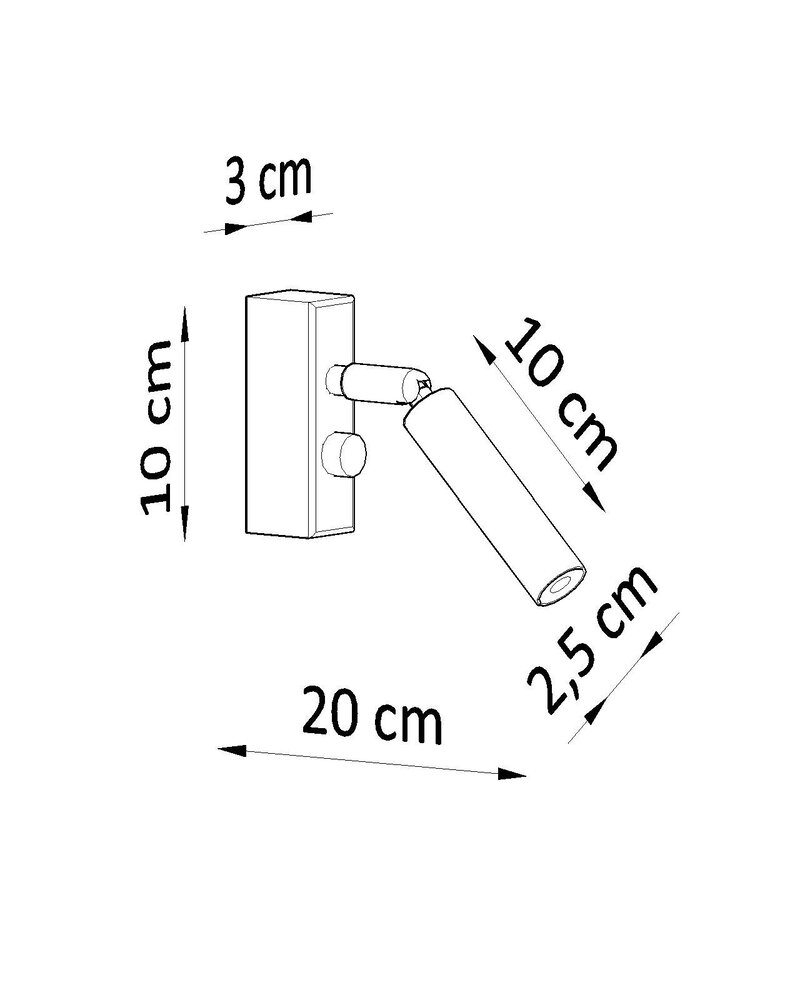 Sollux Lighting LED Deckenspot Schwarz Eyetech - 1 x G9 Fassung - exkl. LED's
