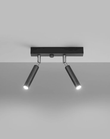 Sollux Lighting LED Deckenspot Schwarz Eyetech - 2 x G9 Fassung - exkl. LED's