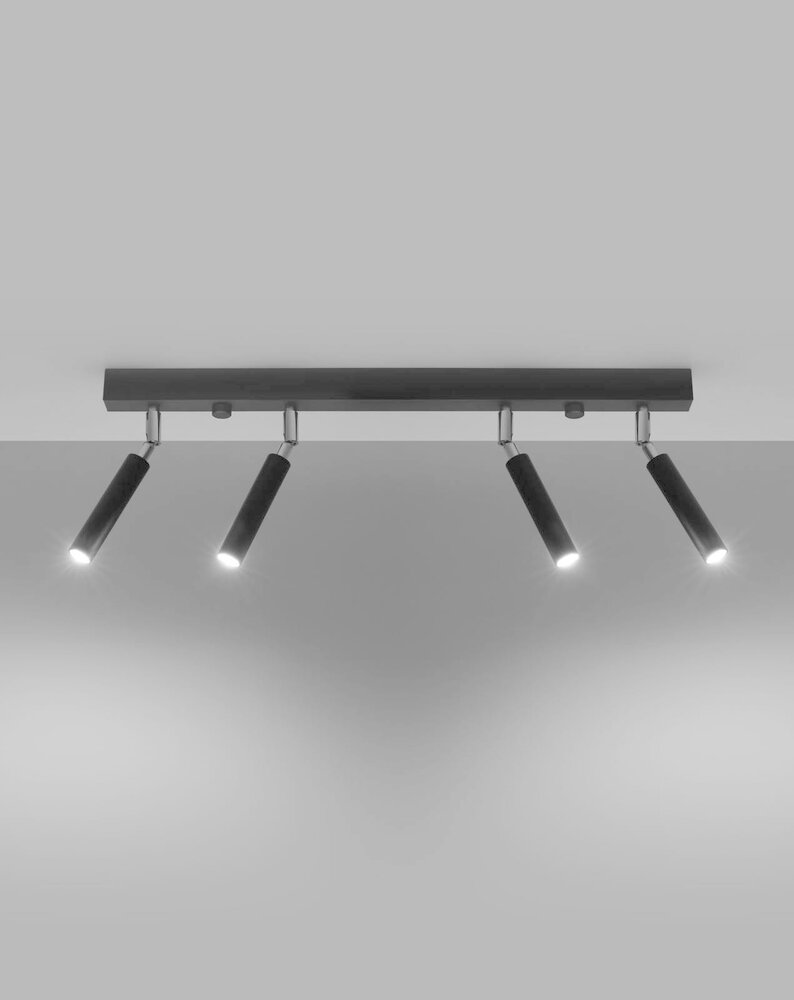 SOLLUX Lighting Group LED Deckenspot Schwarz Eyetech - 4 x G9 Fassung - exkl. LED's SOLLUX Lighting Group LED Deckenspot Schwarz Eyetech - 4 x G9 Fassung - exkl. LED's