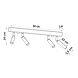 Sollux Lighting LED Deckenspot Schwarz Eyetech - 4 x G9 Fassung - exkl. LED's