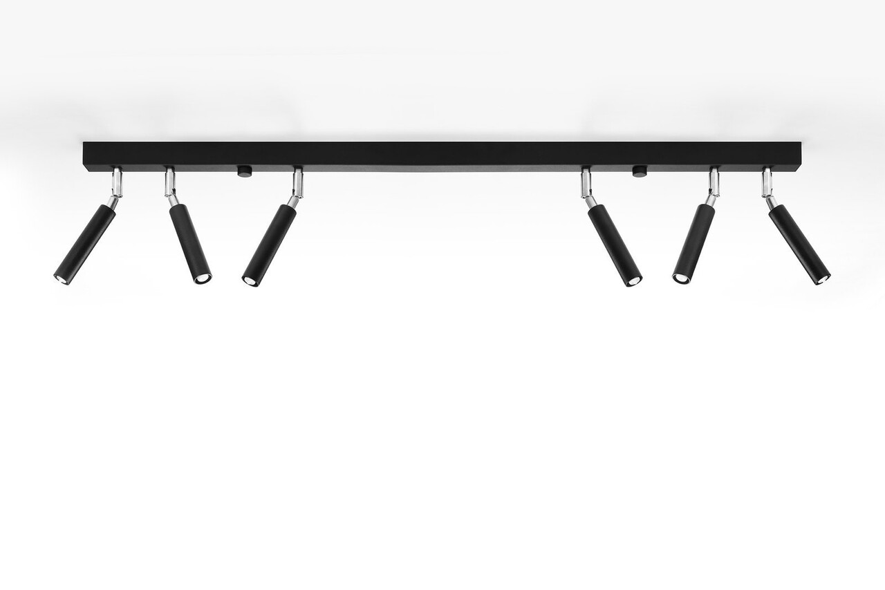 SOLLUX Lighting Group LED Deckenspot Schwarz Eyetech - 6 x G9 Fassung - exkl. LED's SOLLUX Lighting Group LED Deckenspot Schwarz Eyetech - 6 x G9 Fassung - exkl. LED's