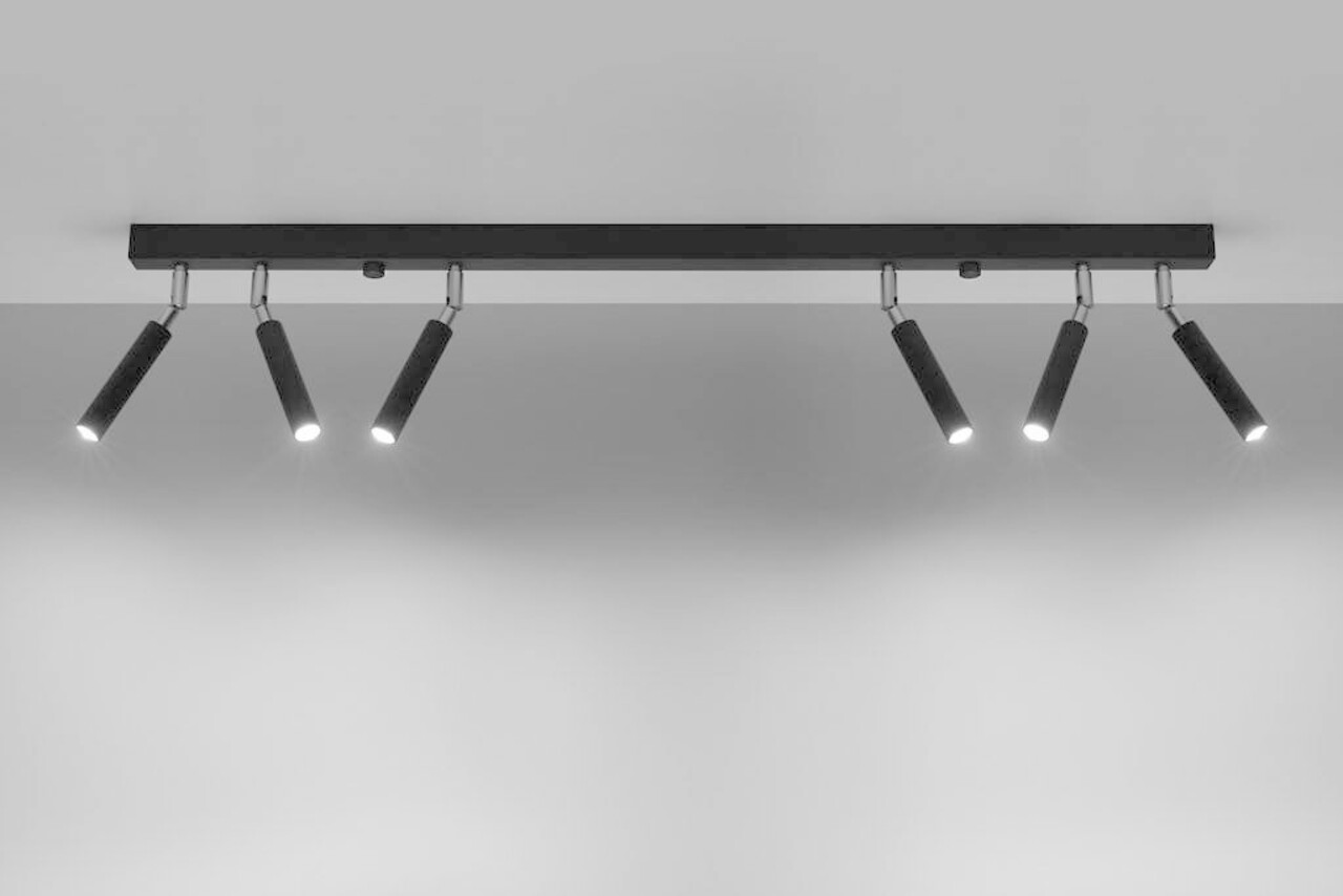 SOLLUX Lighting Group LED Deckenspot Schwarz Eyetech - 6 x G9 Fassung - exkl. LED's SOLLUX Lighting Group LED Deckenspot Schwarz Eyetech - 6 x G9 Fassung - exkl. LED's