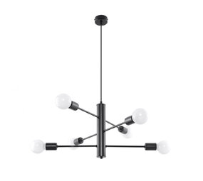 Sollux Lighting LED Hängeleuchte Kronleuchter modern DUOMO - 6 x E27 Fassung - exkl. LED's