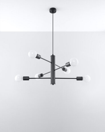 Sollux Lighting LED Hängeleuchte Kronleuchter modern DUOMO - 6 x E27 Fassung - exkl. LED's