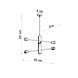 Sollux Lighting LED Hängeleuchte Kronleuchter modern DUOMO - 6 x E27 Fassung - exkl. LED's