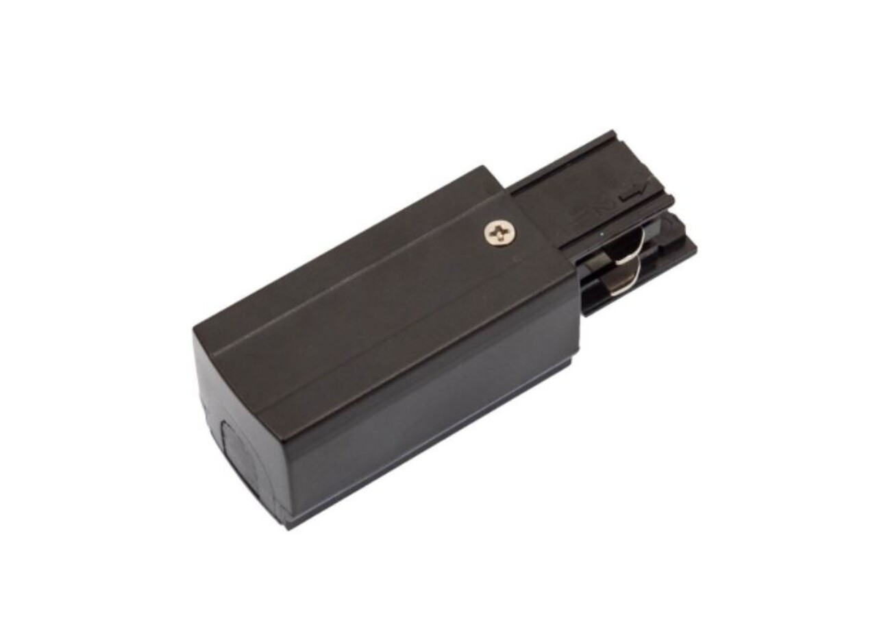 Spectrum 3-Phasen Schienen Zubehör | Einspeisung Rechts - Schwarz - Energieversorgungsverschluss 230V