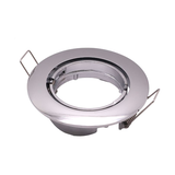 Aigostar LED-Leuchten LED GU10 / MR16 Strahler - 74mm Einbaurahmen - chrom - rund - schwenkbar - Einbaugröße  82mm