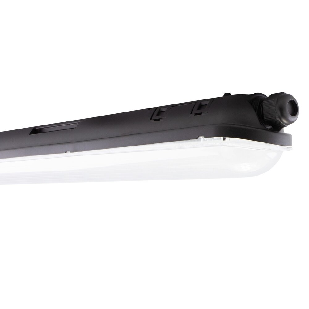 Spectrum LED-Feuchtraumleuchte Wannenleuchte IP65 - 120cm  Schwarz - 38W 6498 Lumen - 4000K 840 Neutral Weiss | IK10 - Modulär Anschließbar Durchgangsverdrahtung Spectrum LED-Feuchtraumleuchte Wannenleuchte IP65 - 120cm  Schwarz - 38W 6498 Lumen - 4000K 840 Neutral Weiss | IK10 - Modulär Anschließbar Durchgangsverdrahtung