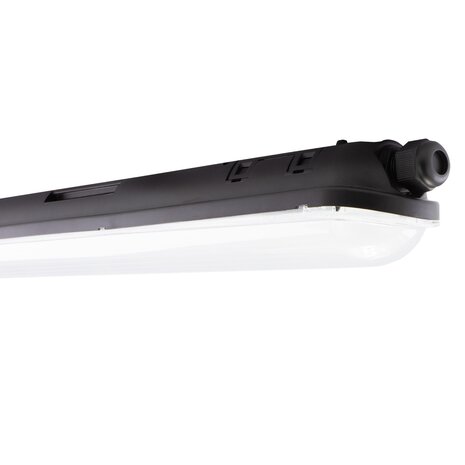 Spectrum LED-Feuchtraumleuchte Wannenleuchte IP65 - 120cm  Schwarz - 38W 6498 Lumen - 4000K 840 Neutral Weiss | IK10 - Modulär Anschließbar Durchgangsverdrahtung Spectrum LED-Feuchtraumleuchte Wannenleuchte IP65 - 120cm  Schwarz - 38W 6498 Lumen - 4000K 840 Neutral Weiss | IK10 - Modulär Anschließbar Durchgangsverdrahtung
