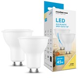 Modee Lighting 2er-Pack LED Spot GU10 dimmbar - 6W entspricht 45W - 2700K Warmweiß Modee Lighting 2er-Pack LED Spot GU10 dimmbar - 6W entspricht 45W - 2700K Warmweiß