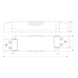 Dimmbarer LED Trafo - 15W 30-45V 350mA - Phasenan- und Phasenabschnitt