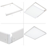 Spectrum Aufputz-Klickrahmen Weiss - für LED-Panels - 62x62 cm | 50MM  Deckenrahmen LED Paneele Spectrum Aufputz-Klickrahmen Weiss - für LED-Panels - 62x62 cm | 50MM  Deckenrahmen LED Paneele