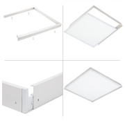 Spectrum LED Aufbau Panel Rahmen - 62x62cm - Aluminium Weiß