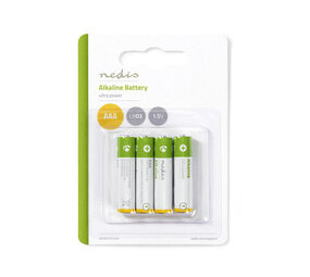 Nedis Alkaline AAA Batterie 1.5 V | 4 Stück Nedis Alkaline AAA Batterie 1.5 V | 4 Stück