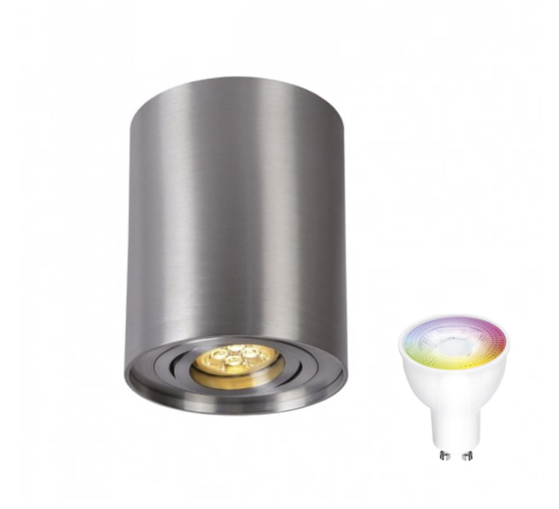 Spectrum WLAN LED Deckenspot schwenkbar - Röhre Aluminium  - per App steuerbar