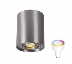 Spectrum Smart WLAN LED Deckenspot schwenkbar - Röhre Aluminium  - mit App