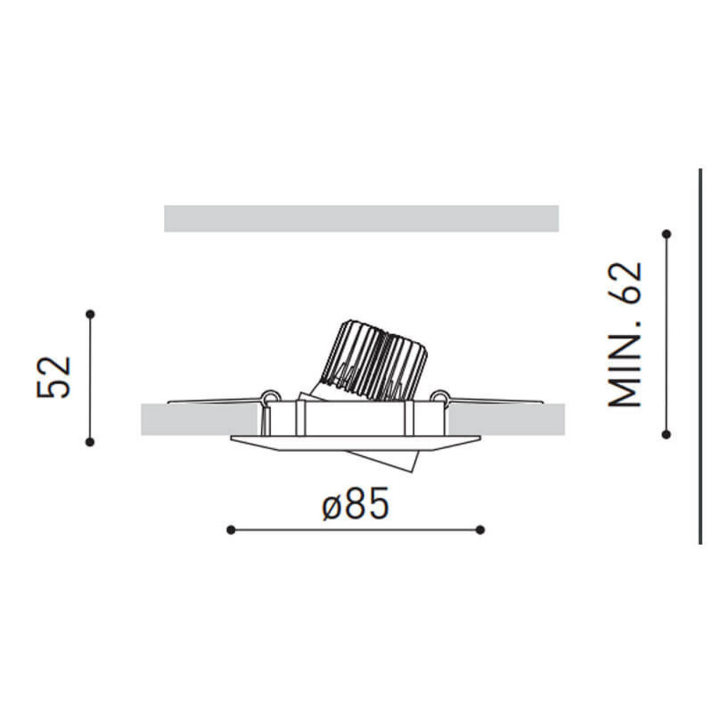 LCB LED-Beleuchtung Innovatives Design, hochwertige Technik & schnelle Lieferung! LED Einbauspot dimmbar - 5W entspricht 50W - 2700K Warmweiß - schwenkbar