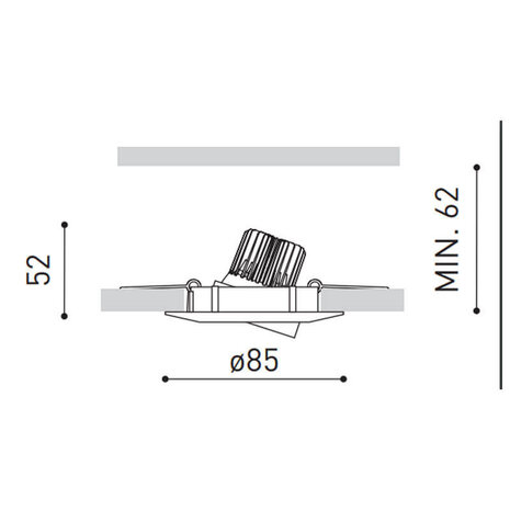 LCB LED-Beleuchtung Innovatives Design, hochwertige Technik & schnelle Lieferung! LED Einbauspot dimmbar - 5W entspricht 50W - 4000K Neutralweiß - schwenkbar