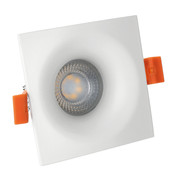 Spectrum LED GU10 Einbauspot Weiß viereckig - geeignet für 1 LED GU10 Spot