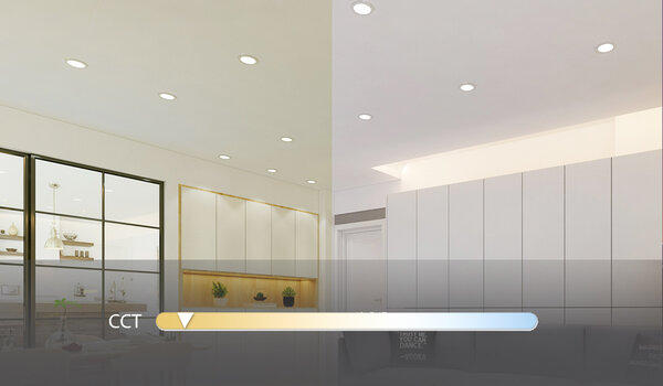Aigostar LED-Leuchten WLAN LED Einbauspot - 12W - CCT 3000K-6500K - per App steuerbar