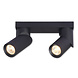 LED Deckenspot Mattschwarz - 2 verstellbare GU10 Spots LED Deckenspot Mattschwarz - 2 verstellbare GU10 Spots