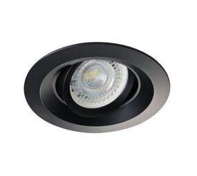 Kanlux Einbaurahmen Colie Mattschwarz - Sägegr. 75mm - vertieft - exkl. LED Spot Kanlux Einbaurahmen Colie Mattschwarz - Sägegr. 75mm - vertieft - exkl. LED Spot