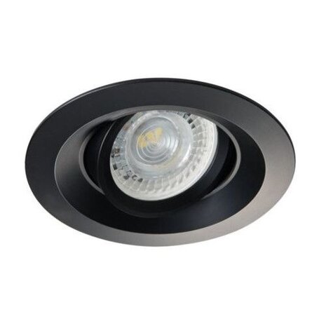 Kanlux Einbaurahmen Colie Mattschwarz - Sägegröße 75mm - vertieft - exkl. LED Spot Kanlux Einbaurahmen Colie Mattschwarz - Sägegröße 75mm - vertieft - exkl. LED Spot