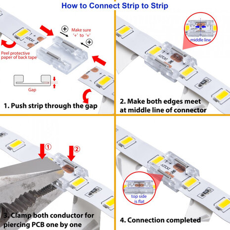 Anschlusskabel für LED-Lichtband ‚Single Color‘‘, 0,5mm², Lfd. Meter -  nicht zur Verlegung über mehr als 70cm geeignet
