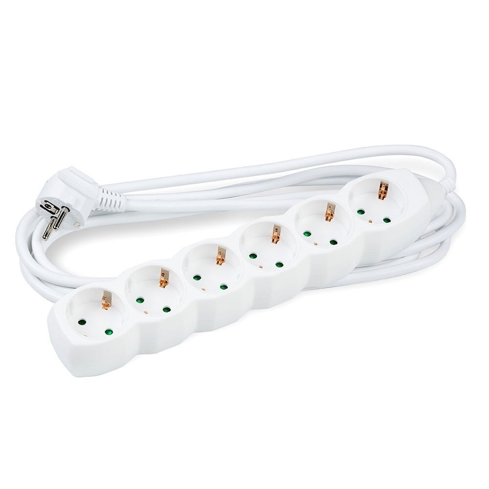 Modee Lighting Steckdosenleiste 6-fach - Weiß - Kabellänge optional Modee Lighting Steckdosenleiste 6-fach - Weiß - Kabellänge optional