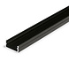 Aluminium U-Profil flach Schwarz - 2000x9x12 mm Aluminium U-Profil flach Schwarz - 2000x9x12 mm