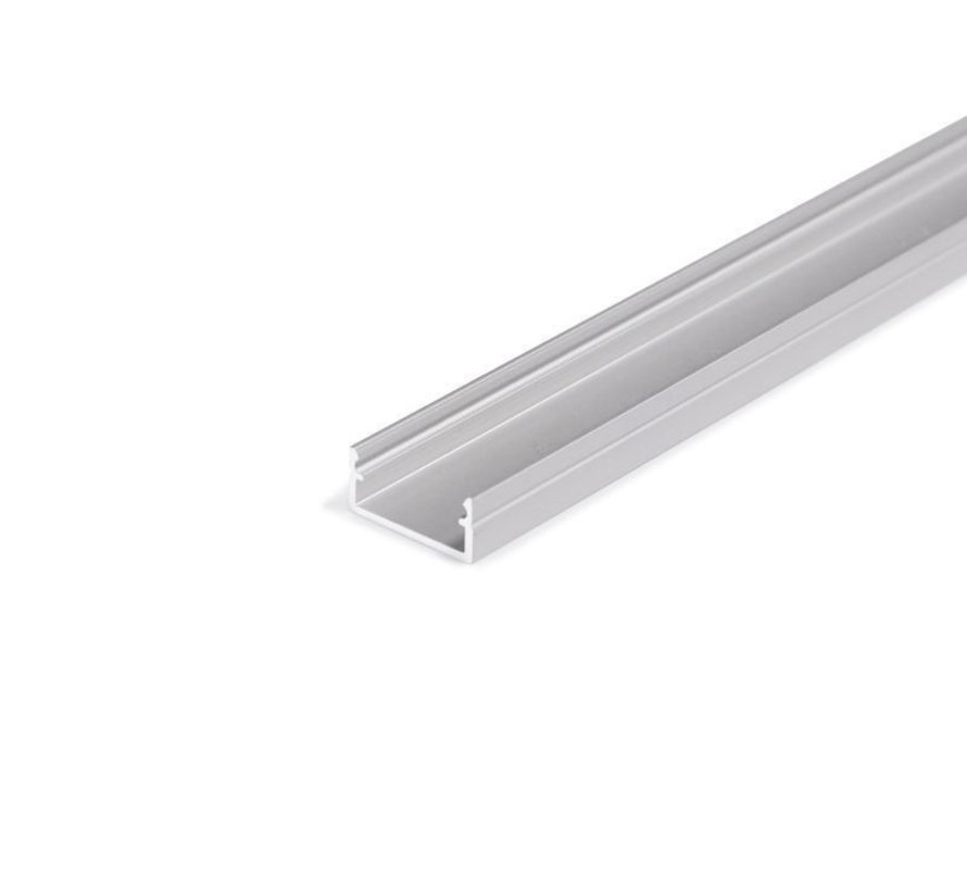 Aluminium U-Profil flach Silber - 2000x9x12mm