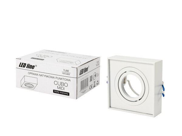 Led line: Erstklassiges Lichtdesign  Einbaurahmen - Weiß - Sägegröße - 85mm - exkl. LED Spot