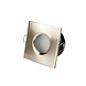 Led line: Erstklassiges Lichtdesign  Einbaurahmen - Satin Nickel - Sägegröße - 73mm - exkl. LED Spot
