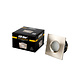 Led line: Erstklassiges Lichtdesign  Einbaurahmen - Satin Nickel - Sägegröße - 73mm - exkl. LED Spot