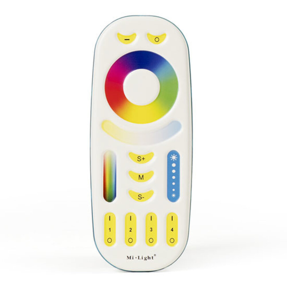 Mi-Light – Smarte LED-Steuerung und intelligente Beleuchtung RGB+CCT Fernbedienung 4 Zone Mi-Light – Smarte LED-Steuerung und intelligente Beleuchtung RGB+CCT Fernbedienung 4 Zone