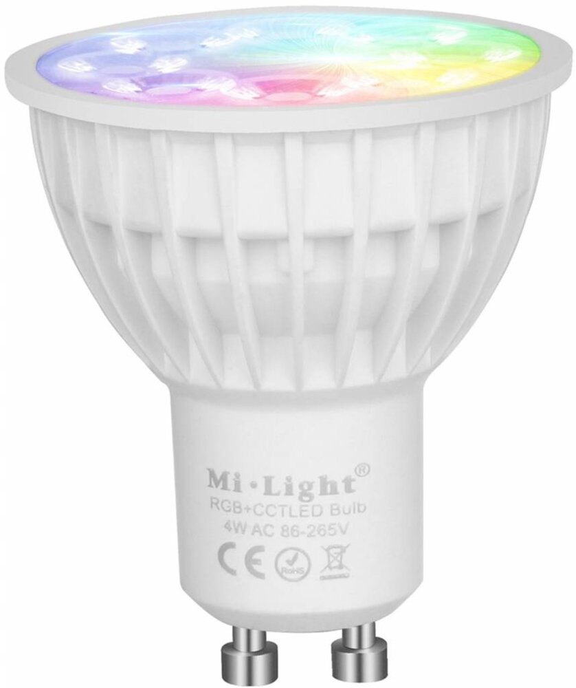 Mi-Light – Smarte LED-Steuerung und intelligente Beleuchtung LED GU10 4W - RGB+CCT - per Mi-Light App steuerbar