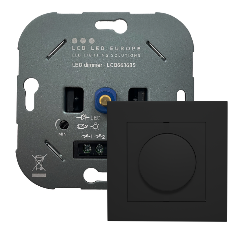 LCB LED Dimmer 0.5-250W - Universal Phasenabschnitt - Komplettset LCB LED Dimmer 0.5-250W - Universal Phasenabschnitt - Komplettset
