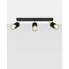 Sollux Lighting LED Deckenspot Schwarz Gold NERO - 3 x GU10 Fassung - exkl. LED's Sollux Lighting LED Deckenspot Schwarz Gold NERO - 3 x GU10 Fassung - exkl. LED's