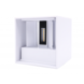 Led line: Erstklassiges Lichtdesign LED Wandleuchte IP54 -  100MM  Cubus Weiß -  6W 450Lm - Up and Down light -  Abstrahlwinkel anpassbar - Lichtfarbe optional