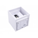Led line: Erstklassiges Lichtdesign LED Wandleuchte IP54 -  100MM  Cubus Weiß -  6W 450Lm - Up and Down light -  Abstrahlwinkel anpassbar - Lichtfarbe optional