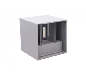 Led line: Erstklassiges Lichtdesign LED Wandleuchte Grau IP54 - 2x3W - Lichtfarbe optional - Abstrahlwinkel anpassbar