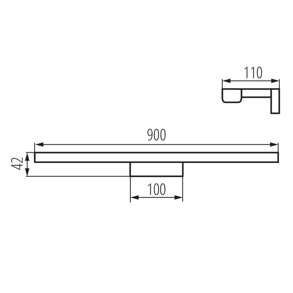 Kanlux – Zuverlässige LED- und Elektrobeleuchtung LED Spiegellampe Badezimmer 90cm - 15W 4000K Neutralweiß - Chrom Kanlux – Zuverlässige LED- und Elektrobeleuchtung LED Spiegellampe Badezimmer 90cm - 15W 4000K Neutralweiß - Chrom