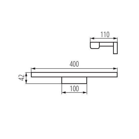 Kanlux – Zuverlässige LED- und Elektrobeleuchtung LED Spiegellampe Badezimmer - 40cm - 8W - 4000K Neutralweiß Kanlux – Zuverlässige LED- und Elektrobeleuchtung LED Spiegellampe Badezimmer - 40cm - 8W - 4000K Neutralweiß