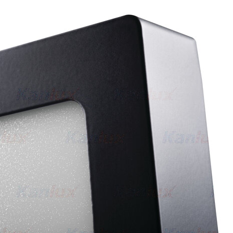 Kanlux – Zuverlässige LED- und Elektrobeleuchtung LED Deckenleuchte Schwarz KANTI 12W - Lichtfarbe optional Kanlux – Zuverlässige LED- und Elektrobeleuchtung LED Deckenleuchte Schwarz KANTI 12W - Lichtfarbe optional