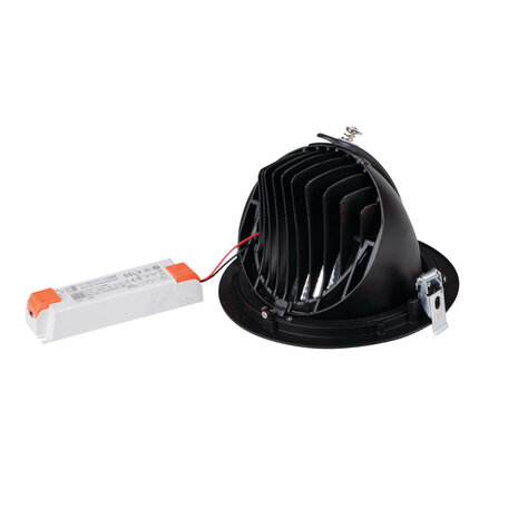 Kanlux – Zuverlässige LED- und Elektrobeleuchtung LED Downlight Bananenspot Schwarz - 23W 110Lm pro Watt - 4000K - 3 Jahre Garantie Kanlux – Zuverlässige LED- und Elektrobeleuchtung LED Downlight Bananenspot Schwarz - 23W 110Lm pro Watt - 4000K - 3 Jahre Garantie