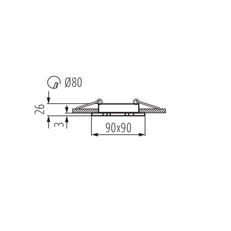 Kanlux – Zuverlässige LED- und Elektrobeleuchtung Einbaurahmen Premium Schwarz - Sägegröße 74-80mm Außengröße 90x90mm - exkl. LED Spot Kanlux – Zuverlässige LED- und Elektrobeleuchtung Einbaurahmen Premium Schwarz - Sägegröße 74-80mm Außengröße 90x90mm - exkl. LED Spot