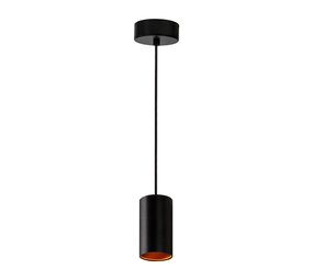 Spectrum LED Pendelleuchte Schwarz Gold CHLOE - 1x GU10 Fassung