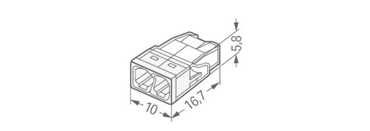 WAGO – Innovative Verbindungstechnik und Automatisierung Verbindungsklemme 2-polig 0,5-2,5 mm² 2273-202 - 100 Stück WAGO – Innovative Verbindungstechnik und Automatisierung Verbindungsklemme 2-polig 0,5-2,5 mm² 2273-202 - 100 Stück