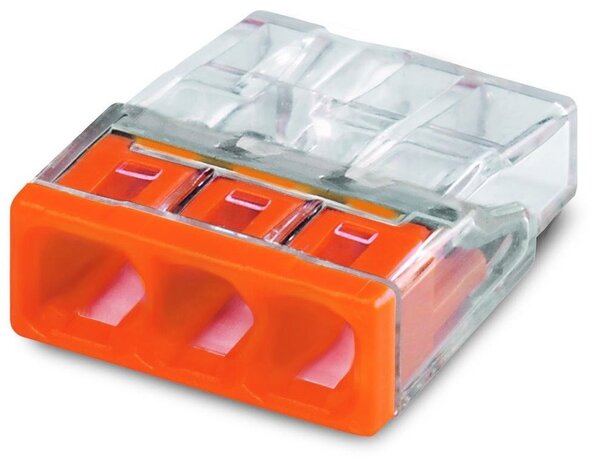 WAGO Verbindungsklemme 3-polig 0,5-2,5 mm² 2273-203 - 100 Stück WAGO Verbindungsklemme 3-polig 0,5-2,5 mm² 2273-203 - 100 Stück