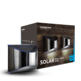 Modee Lighting LED Wandleuchte Solar chrom - IP44 6Lm 6000K Tageslichtweiß - Duo-Pack